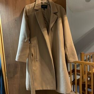 Free ship! Banana republic tie waist long coat medium